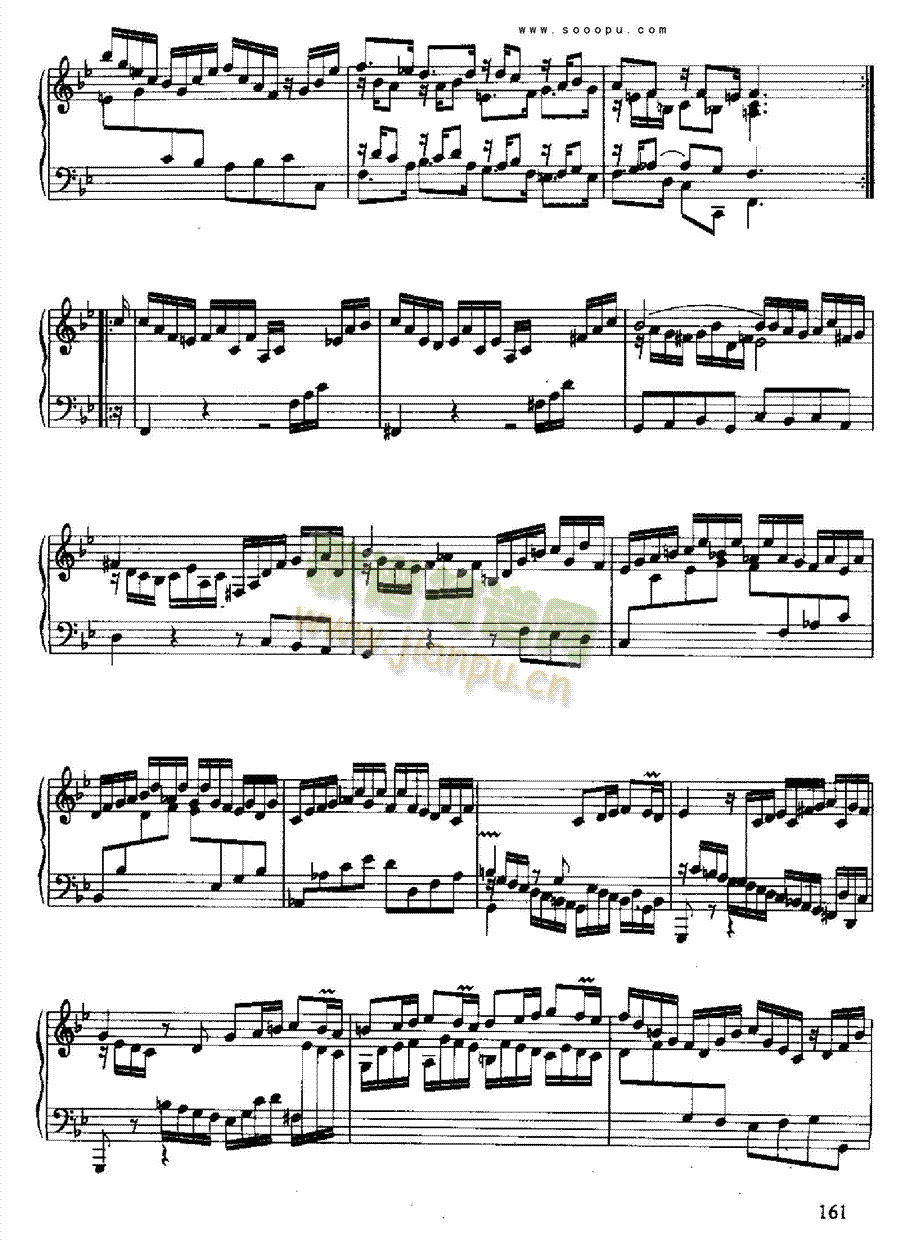 六首古组曲(德国组曲) 键盘类 钢琴4