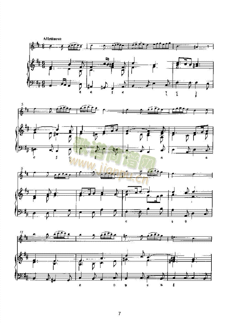 D大调第六奏鸣曲（钢伴） 管乐类 长笛7
