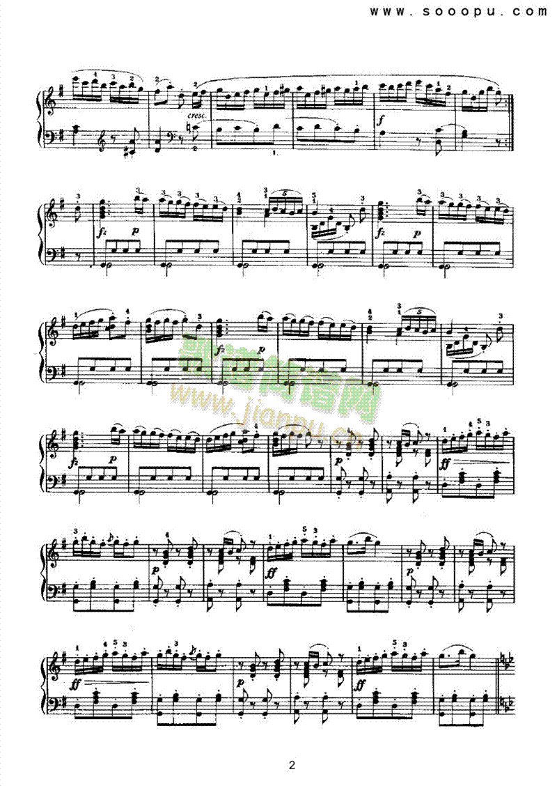 吉普赛回旋曲 键盘类 钢琴2