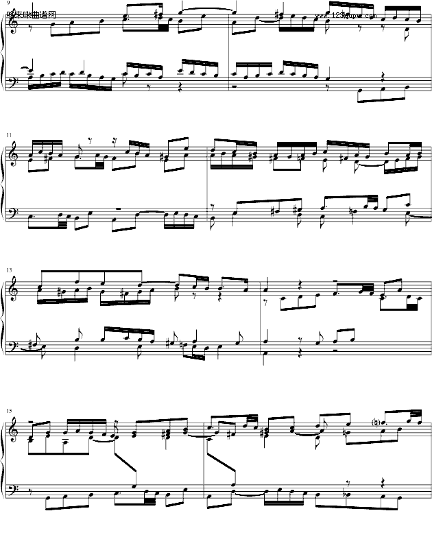 戈原-巴赫Fuga I(BWV 846-2)-巴赫2