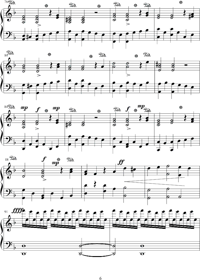 萨拉邦变奏曲- Sarabande6