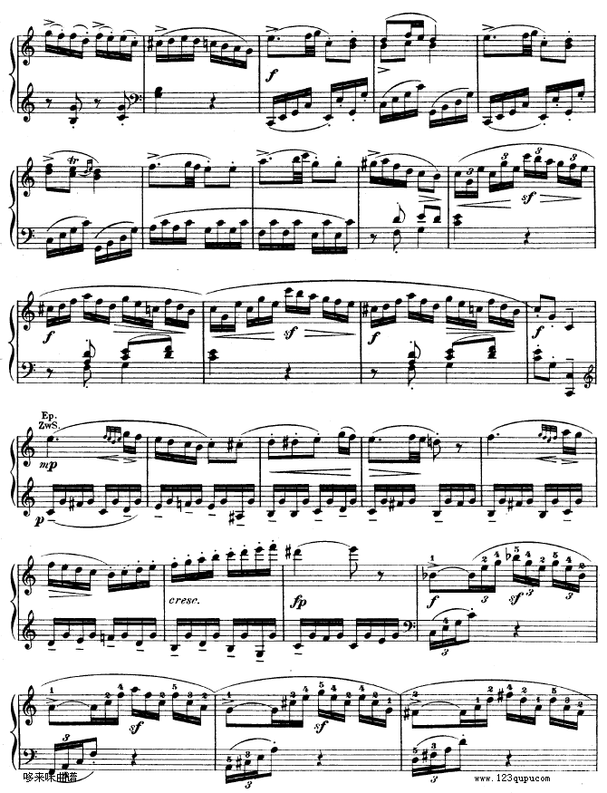 钢琴奏鸣曲 kv330-莫扎特12