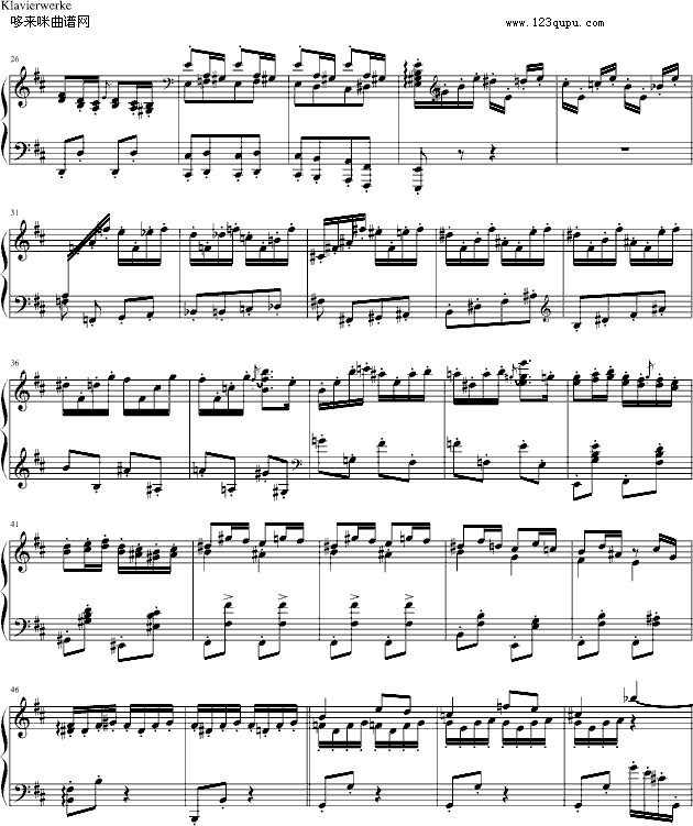 随想曲Op.76 No.2-勃拉姆斯2