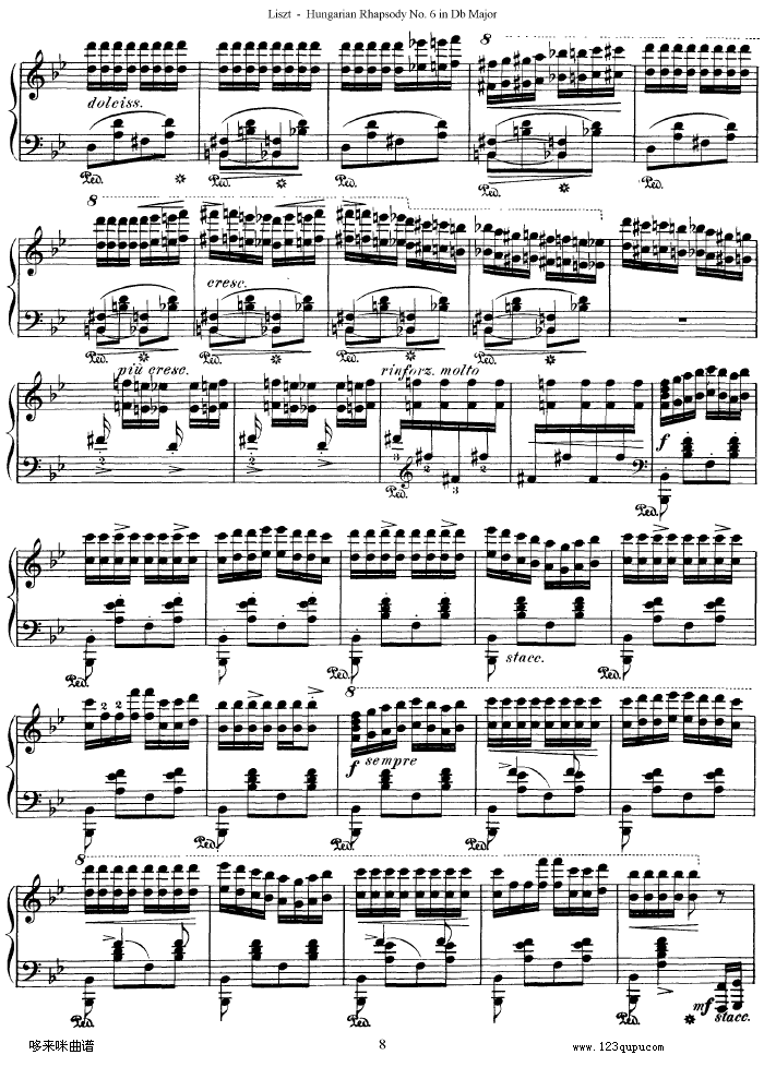 匈牙利狂想曲第六号-李斯特8
