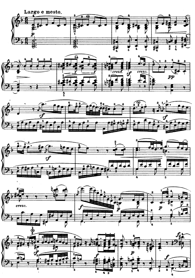D大调第七钢琴奏鸣曲 - Op. 10 No--310