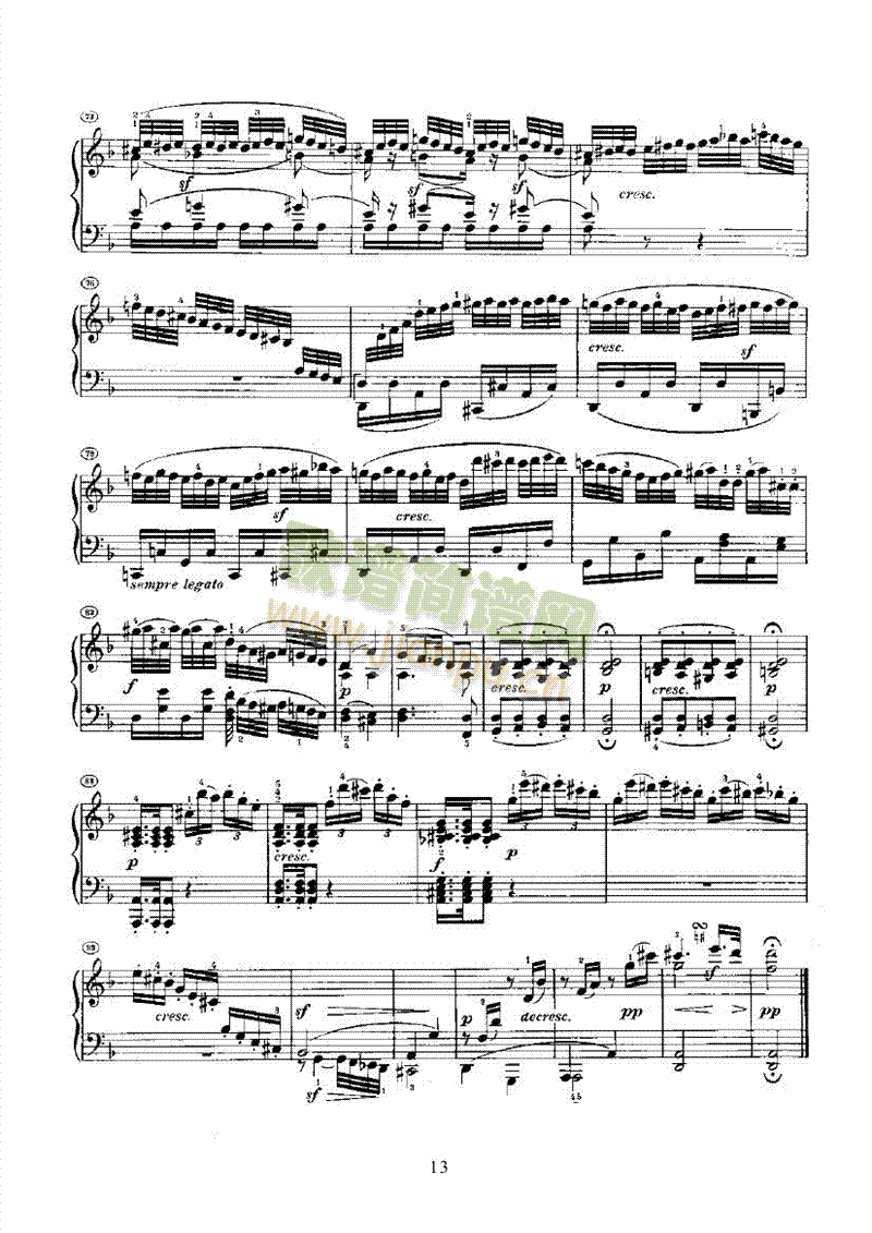 奏鸣曲(Opus28) 键盘类 钢琴13
