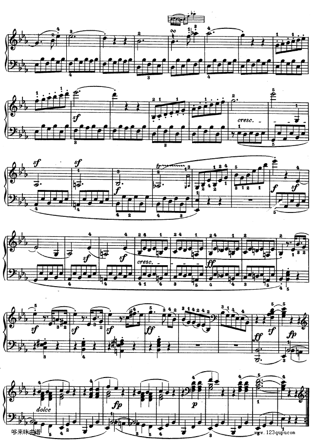 C小调第五钢琴奏鸣曲 - Op. 10―1-贝多芬2