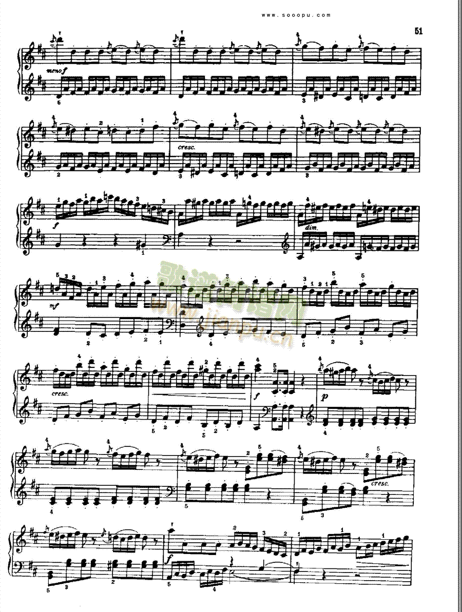 奏鸣曲六(献给奥恩布鲁格的姐妹们) 键盘类 钢琴4