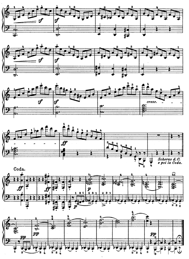 第三钢琴奏鸣曲 -Op.2 No.317