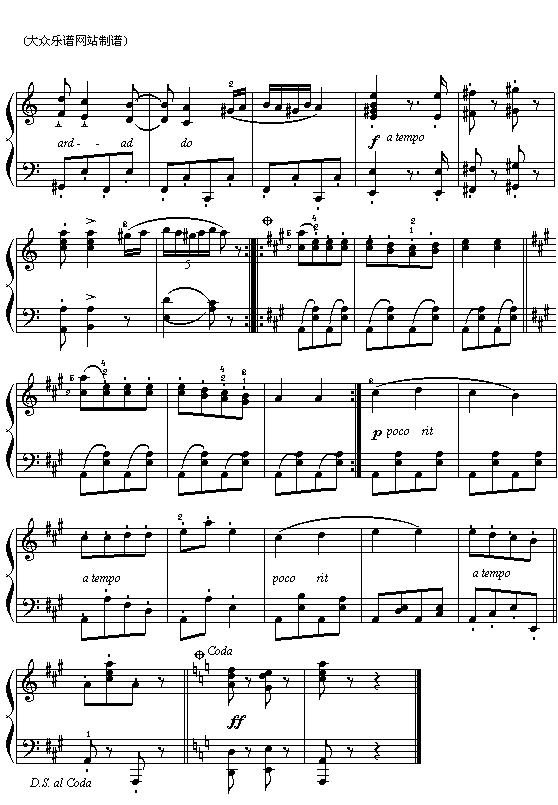（德）勃拉姆斯：匈牙利舞曲第五号2