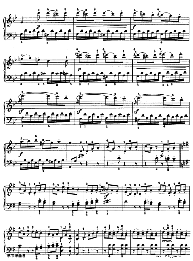 第十九钢琴奏鸣曲-（Op.49 No.1）-贝多芬6