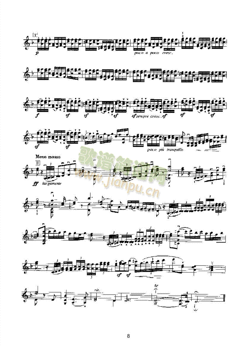 福利亚变奏曲（独奏） 弦乐类 小提琴8