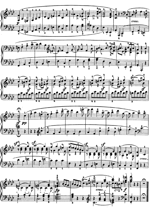 F大调第六钢琴奏鸣曲 - Op.10―210