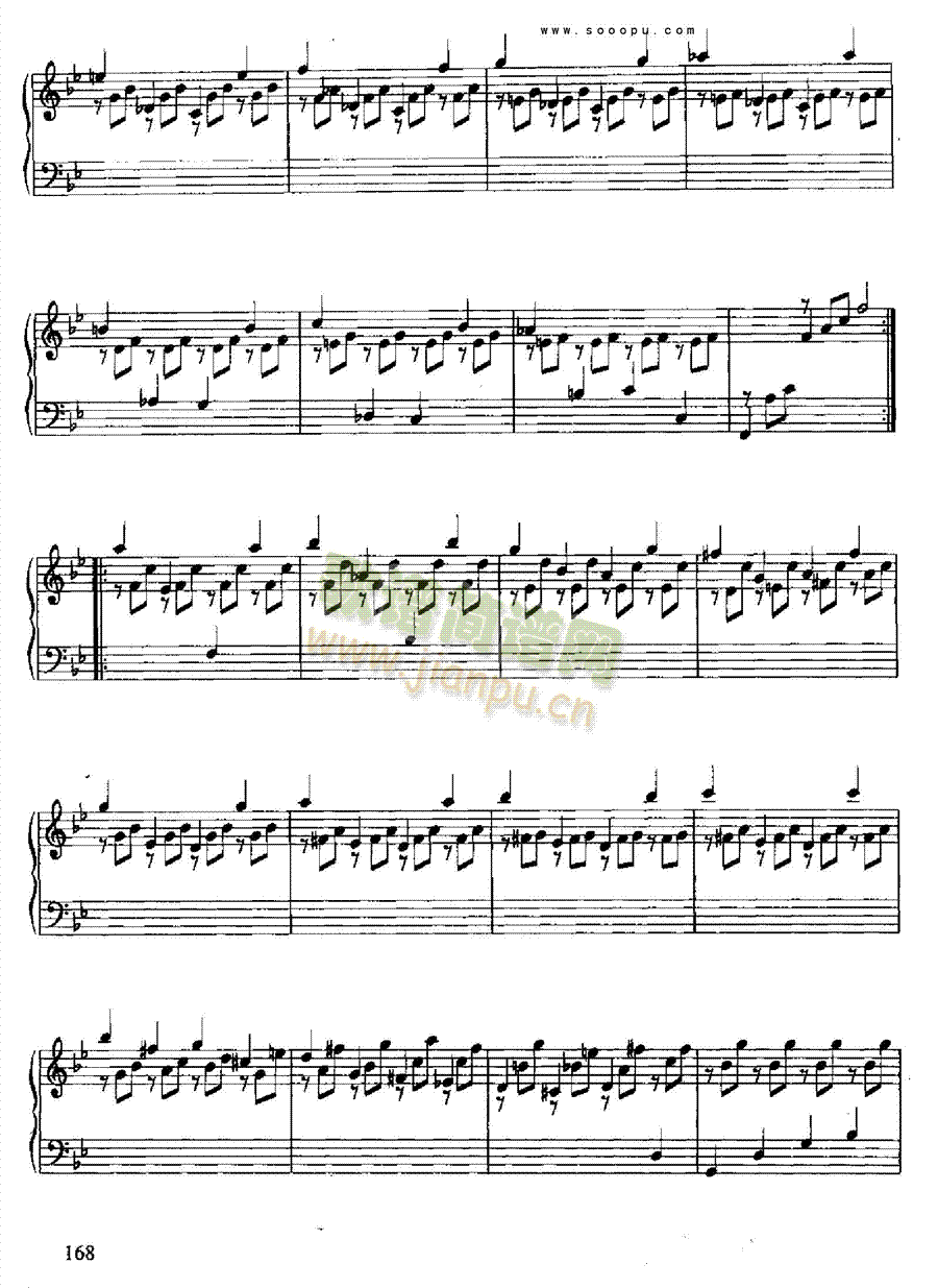 六首古组曲(德国组曲) 键盘类 钢琴11