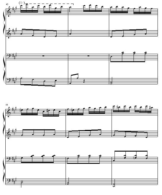土耳其进行曲四手联弹10