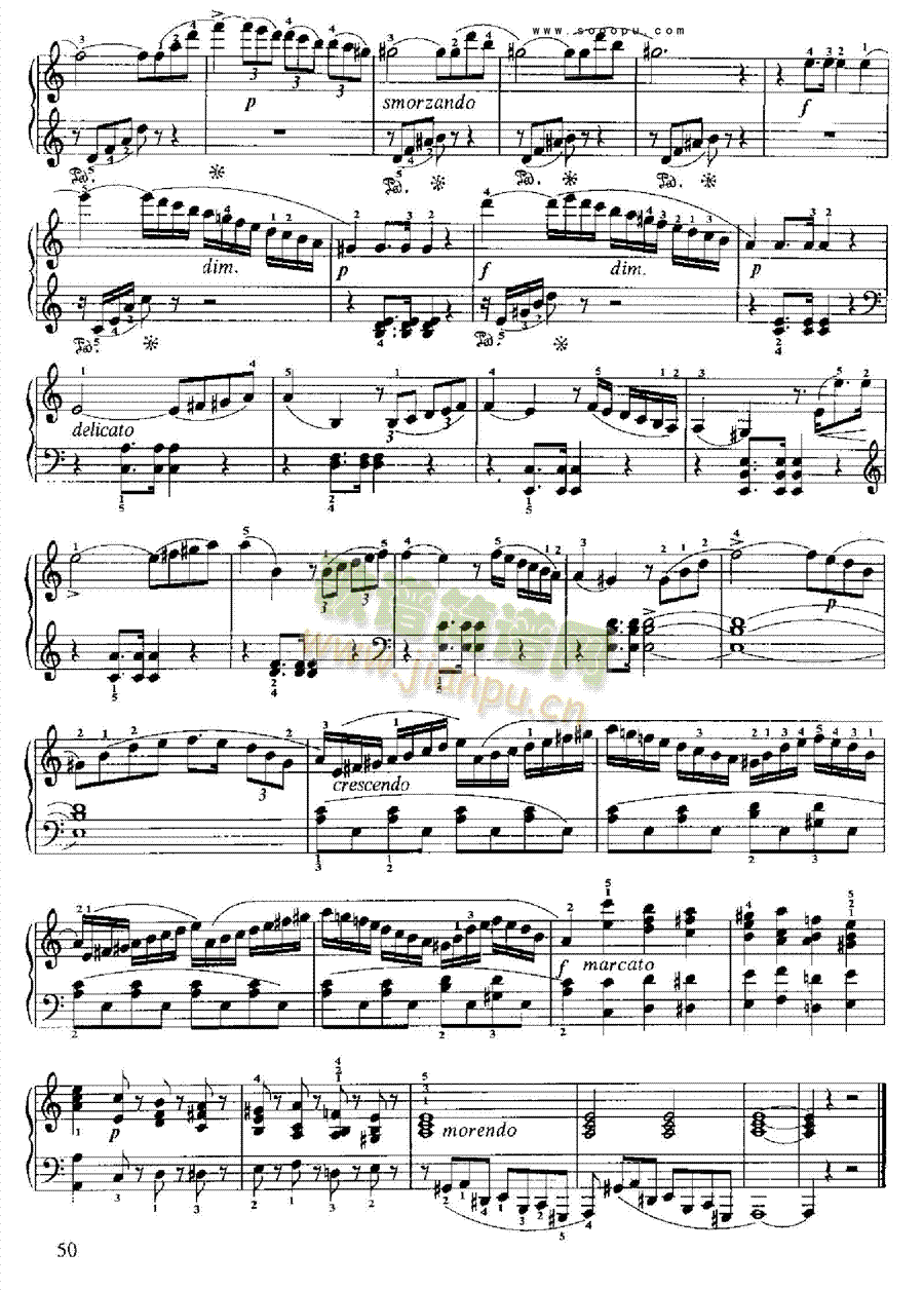 小奏鸣曲(Op.88 No.3) 键盘类 钢琴2