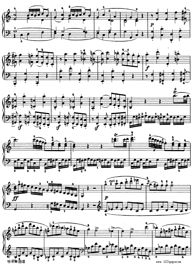 第三钢琴奏鸣曲 -Op.2 No.3-贝多芬6