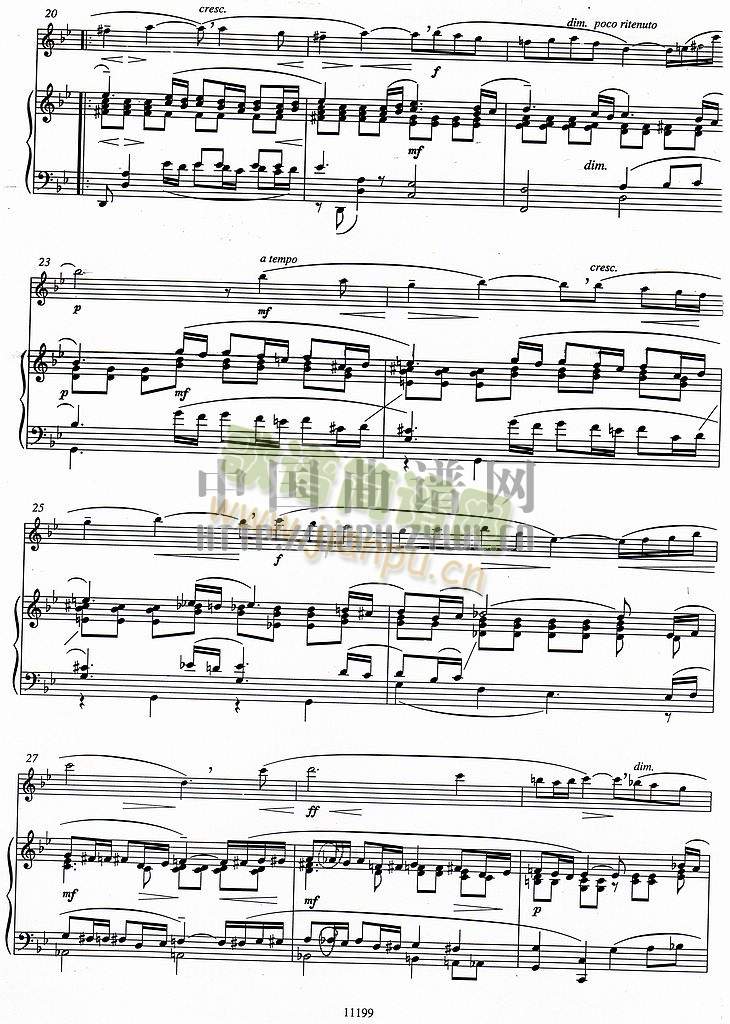 Vocalise by Rachmaninoff    （长笛独奏谱）3