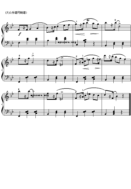 (波)肖邦钢琴小曲：玛祖卡舞曲2