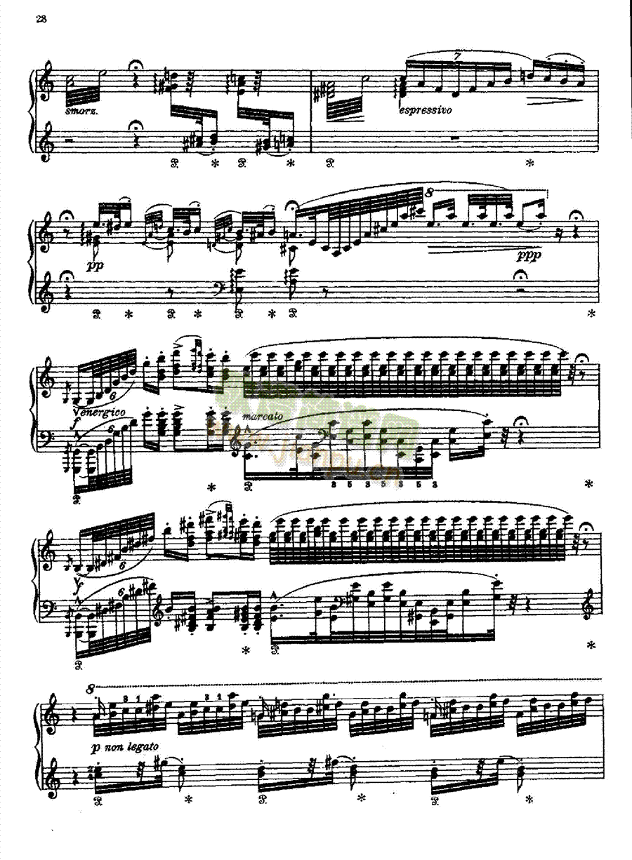 匈牙利狂想曲第十一首 键盘类 钢琴2