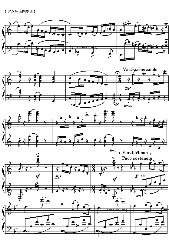 美国歌曲：祝你新年（生日）快乐主题变奏曲2