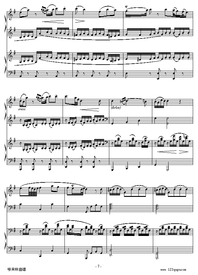 D大调双钢琴奏鸣曲第二乐章-莫扎特7