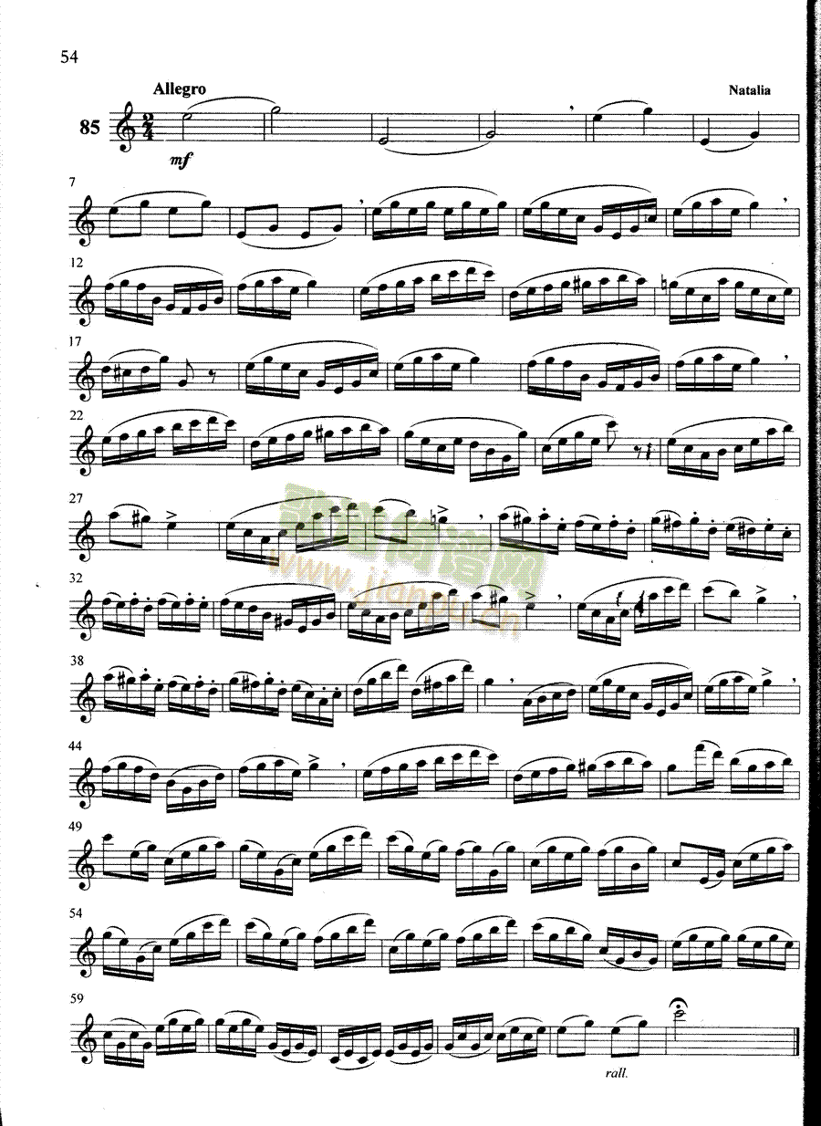 萨克斯管练习曲第100―054页1