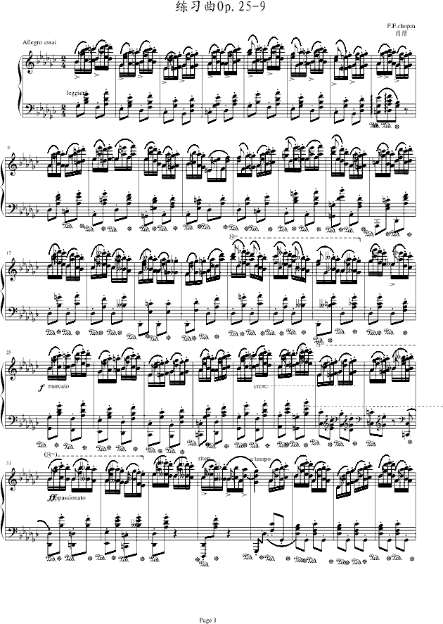 练习曲Op.25-91