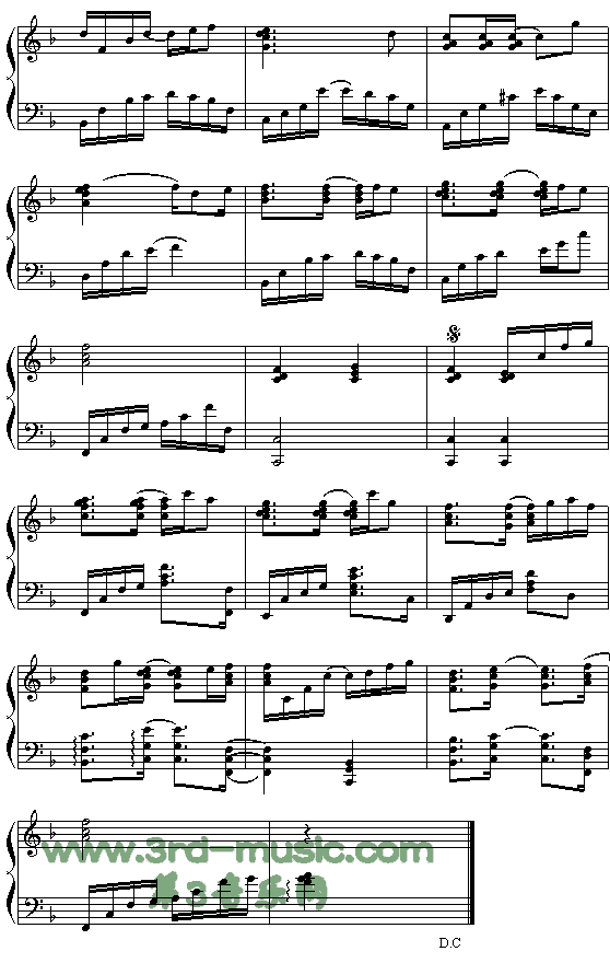 很爱很爱你[钢琴曲谱]2
