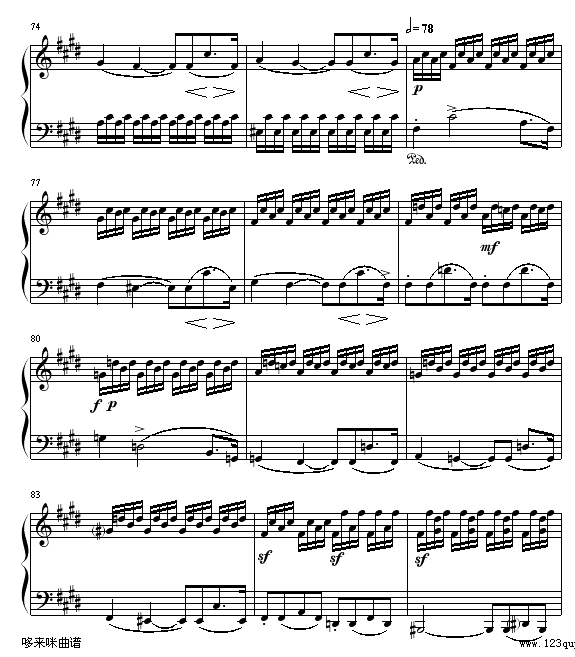 月光(第三乐章)-贝多芬7
