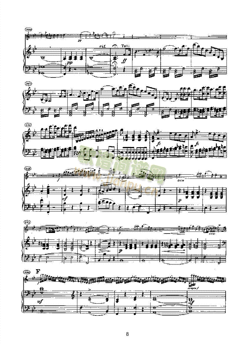 第六小提琴协奏曲 键盘类 钢琴8