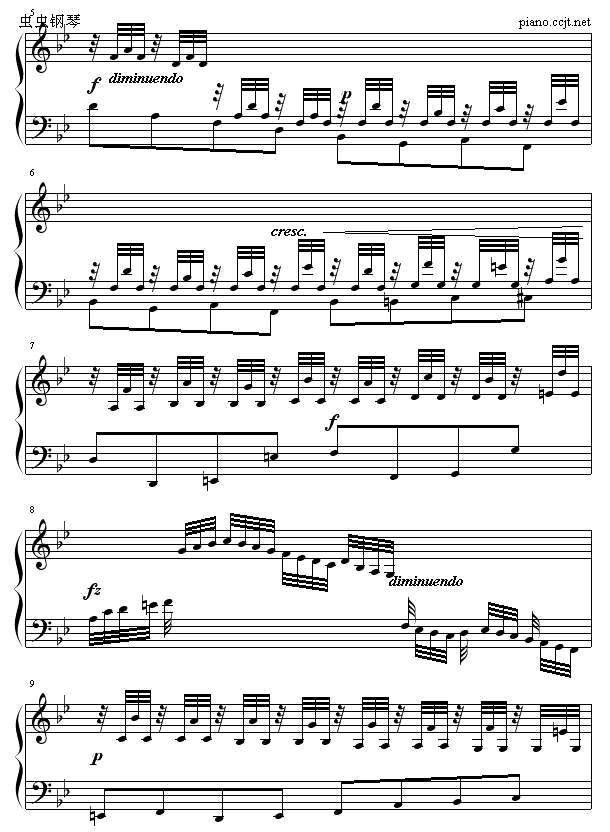 降B大调序曲2