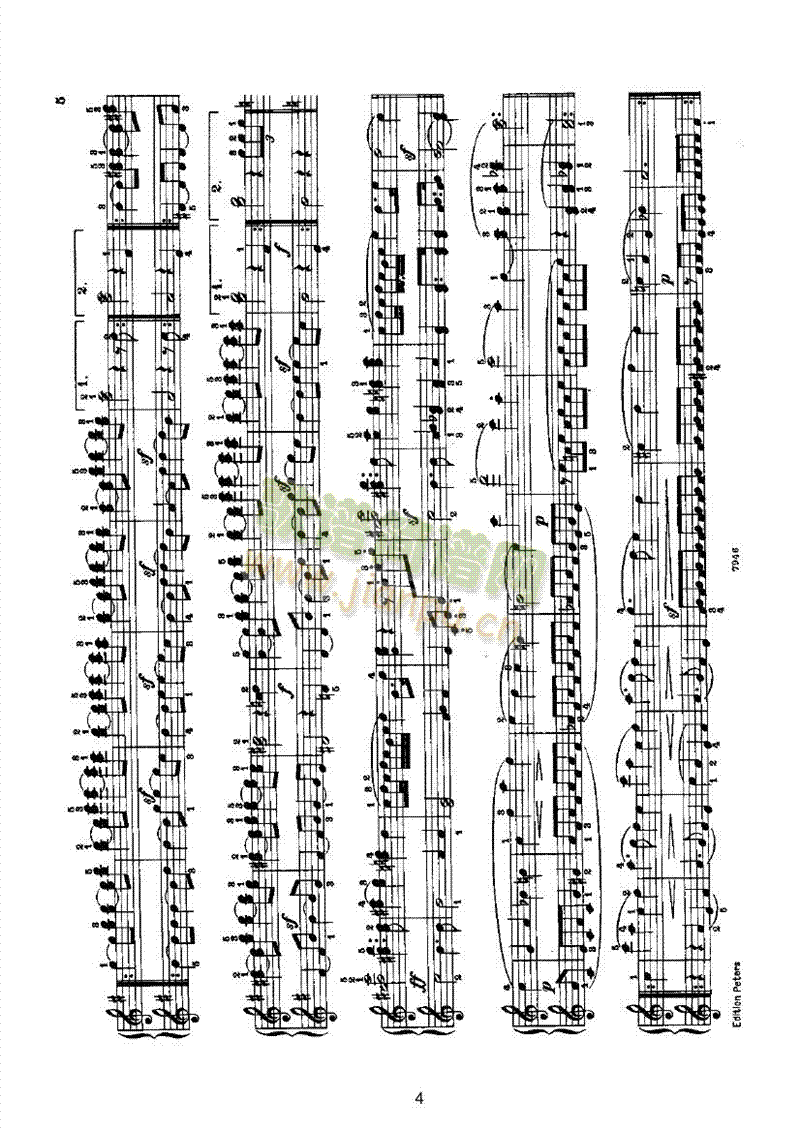 婚礼进行曲（四手联弹） 键盘类 钢琴4