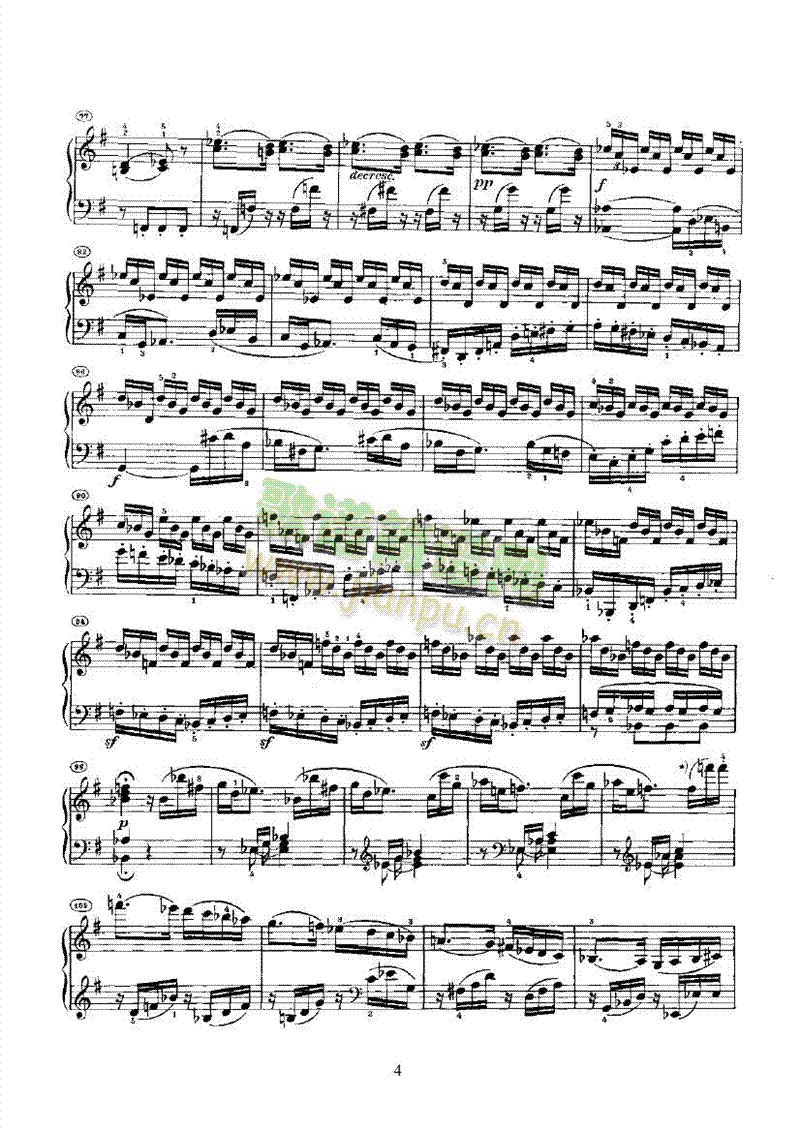奏鸣曲(Opus14 Nr.2) 键盘类 钢琴4