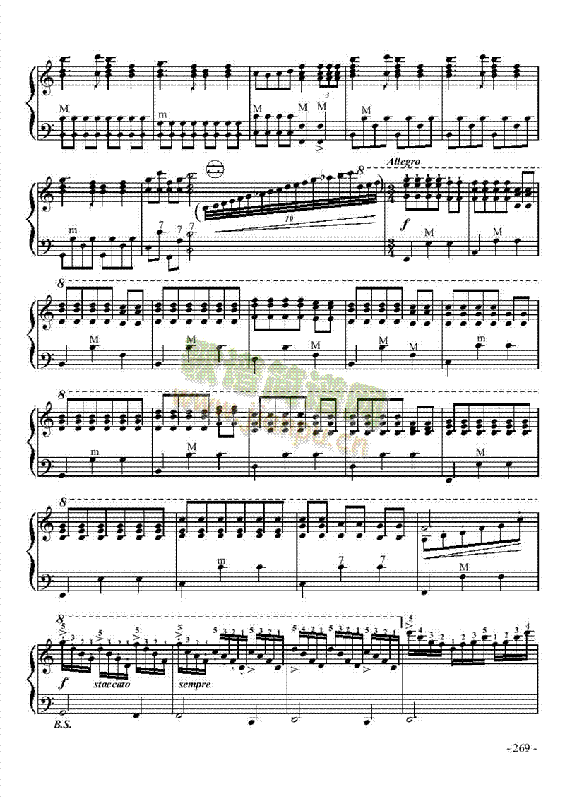 九级乐曲《白毛女组曲》 键盘类 手风琴11