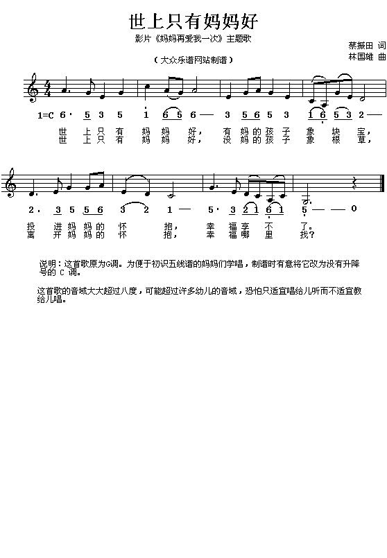 世上只有妈妈好1