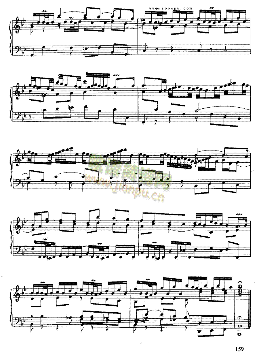 六首古组曲(德国组曲) 键盘类 钢琴2