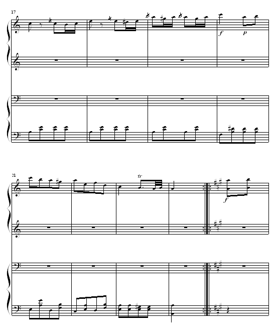 土耳其进行曲四手联弹3