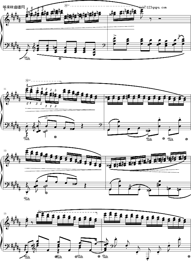 肖邦三度练习曲(op.25 no.6)-肖邦2