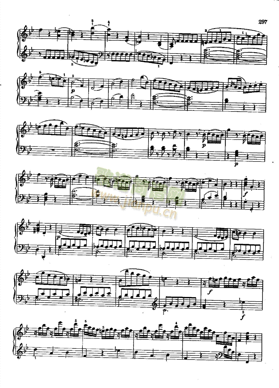 奏鸣曲Nr.570 键盘类 钢琴4