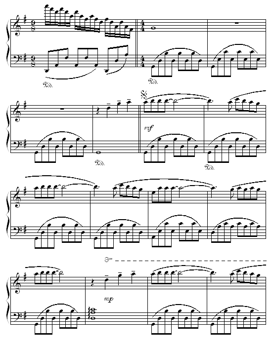 童年的回忆-钢琴谱(钢琴曲)-克莱德曼2
