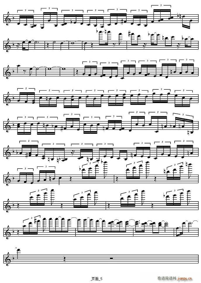 Tocatta and Fugue in D-Minor（小提琴谱）_陈美5