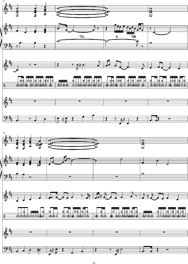 颓废2(音效已修改)-钢琴谱(钢琴曲)-swenl6