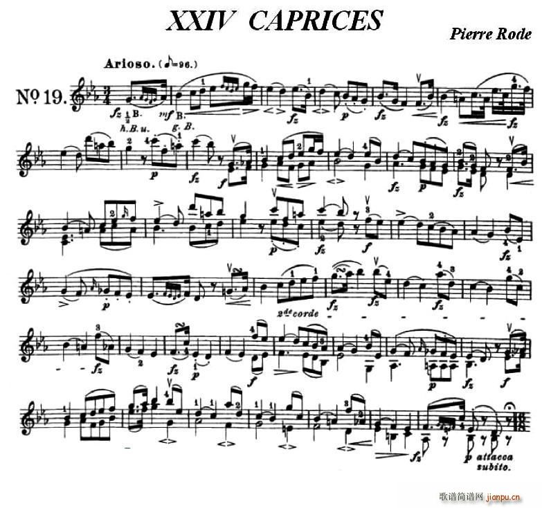 24首小提琴练习曲之191