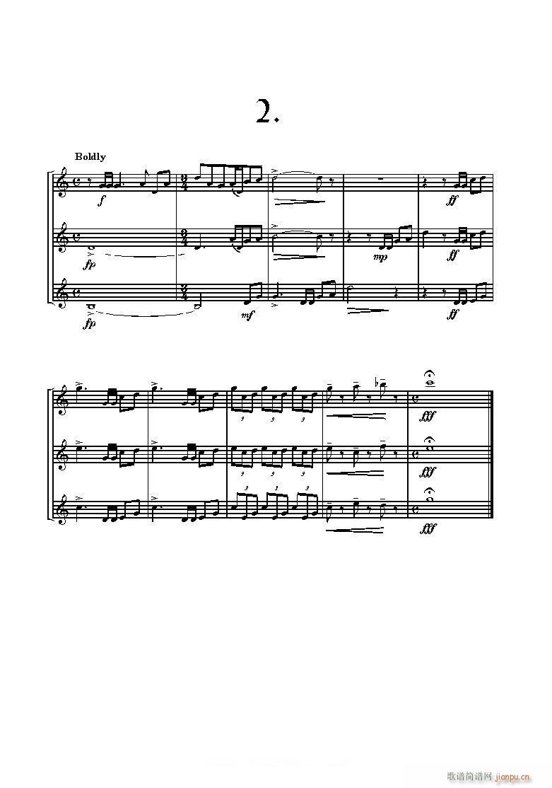 小号三重奏Three Fanfares32