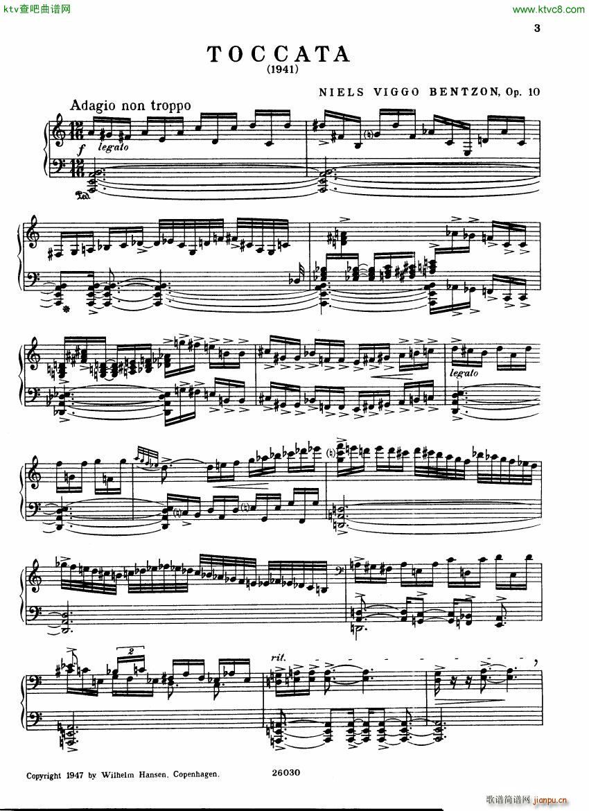 Bentzon op 10 Toccata1