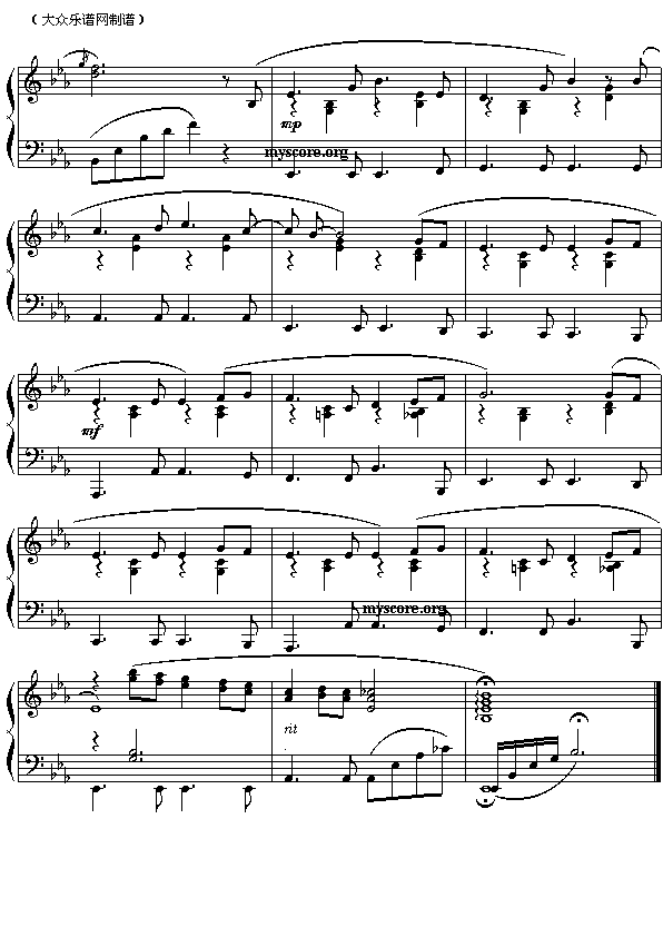 流行钢琴曲:月亮代表我的心(汤尼曲 徐新圃改编)3