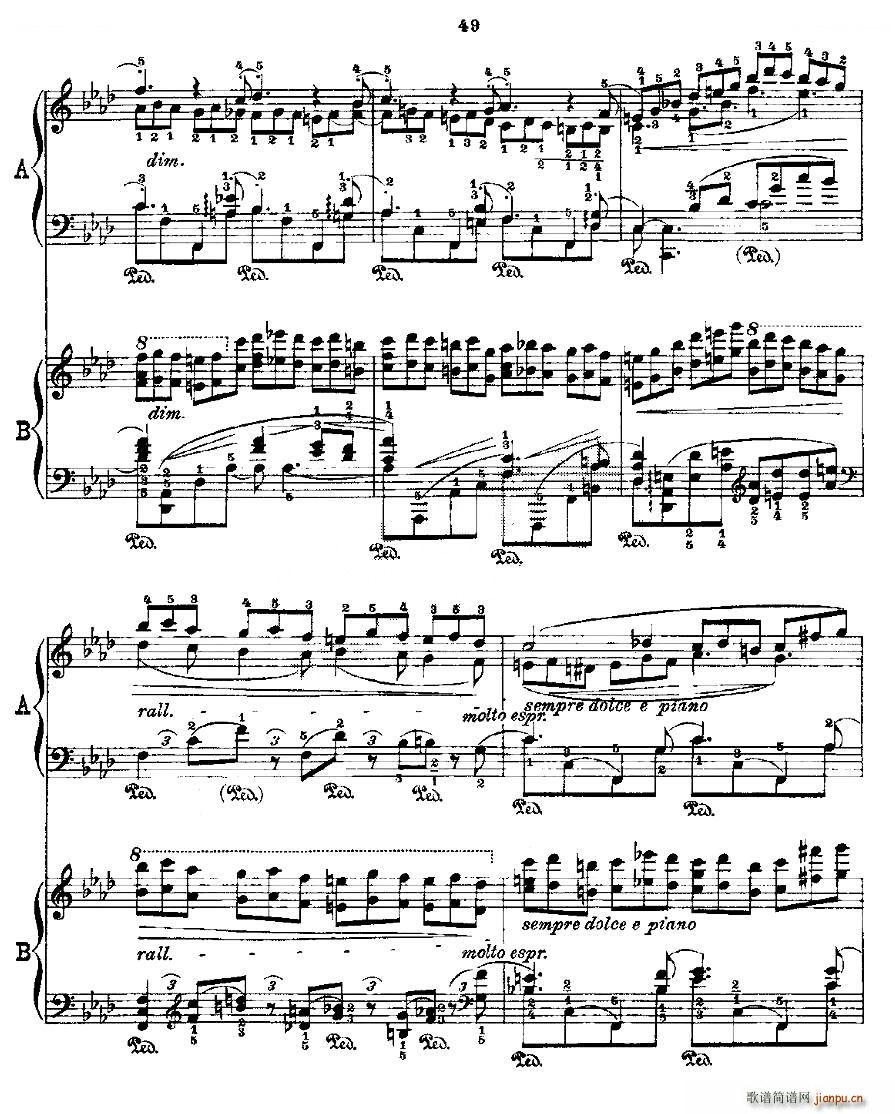 肖邦《练习曲》Fr Chopin Op 25 No2-311