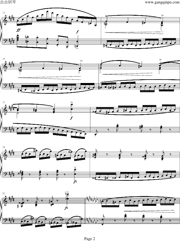 肖邦练习曲op10.4-钢琴谱(钢琴曲)-肖邦-chopin2