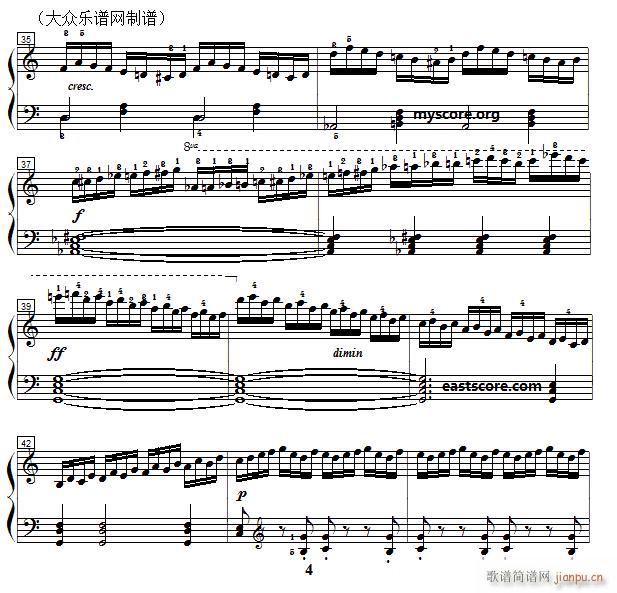 车尔尼《 钢琴快速练习曲》（Czerny 299）第1首 及练习提示4